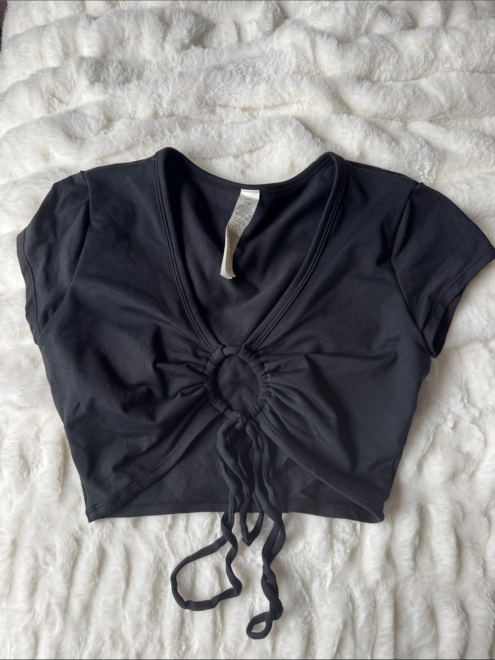 alo yoga tie front top
